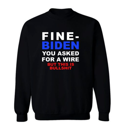 Crease In Bidens Sweatshirt