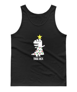 Cute Dinosaur Christmas Tree Merry Christmas Tank Top