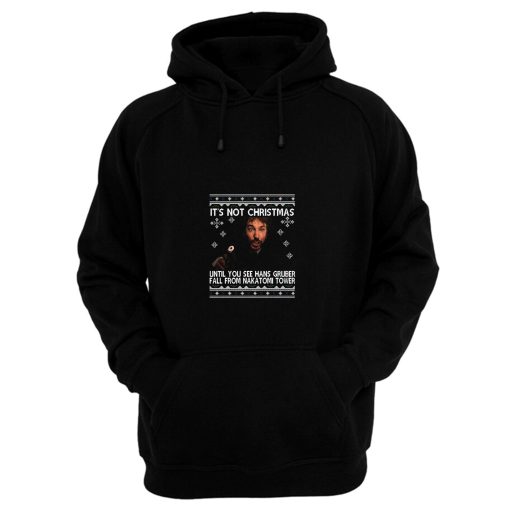 Die Hard Hans Gruber Nakatomi Tower Christmas Knit Pattern Hoodie