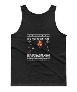 Die Hard Hans Gruber Nakatomi Tower Christmas Knit Pattern Tank Top