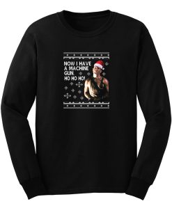 Die Hard Ho Ho Ho Machine Gun Christmas Knit Long Sleeve