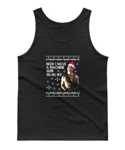 Die Hard Ho Ho Ho Machine Gun Christmas Knit Tank Top