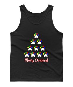 Dog Paw Christmas Tank Top