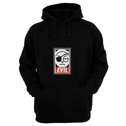 Evil Morty Obey Parody Hoodie