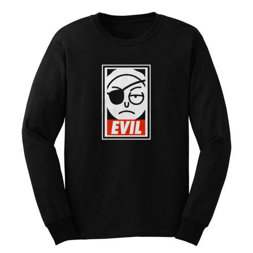 Evil Morty Obey Parody Long Sleeve