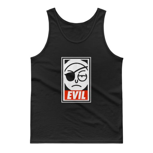 Evil Morty Obey Parody Tank Top