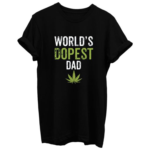 Father Dad Marijuana Weed Cannabis Leaf Fathers Day T Shirt