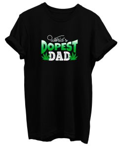 Father Dad Marijuana Weed Cannabis Leaf Fathers T Shirt