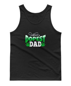 Father Dad Marijuana Weed Cannabis Leaf Fathers Tank Top