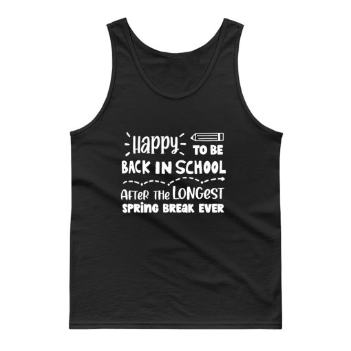 Funny Back To School Teacher Student Out Of Quarantine Tank Top