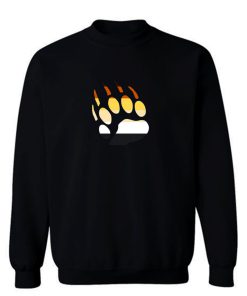 Gay Pride Bear Paw Sweatshirt