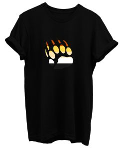 Gay Pride Bear Paw T Shirt