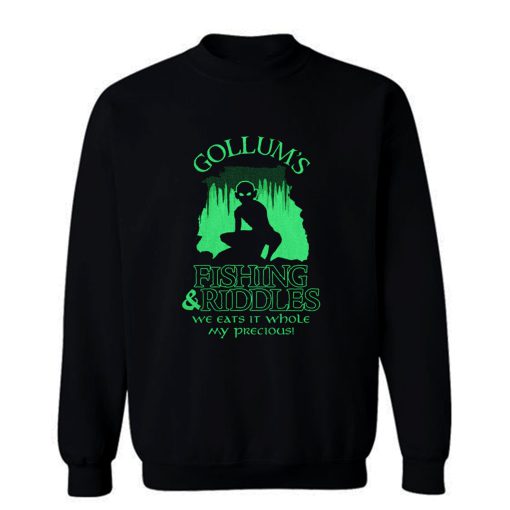 Gollums Fishing And Riddles Sweatshirt