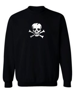 Grungy I Love Pirates Heart Flag Sweatshirt