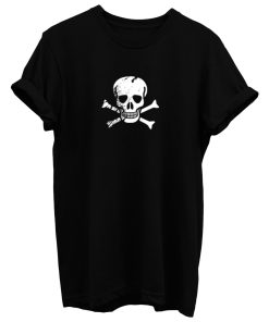 Grungy I Love Pirates Heart Flag T Shirt