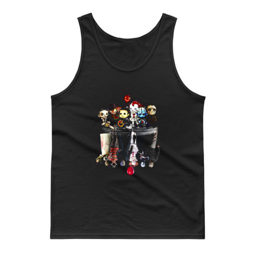 Horror Movie Characters Friends Halloween Tank Top