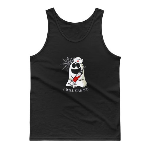 I Will Stab You Funny Nurse Halloween Tank Top