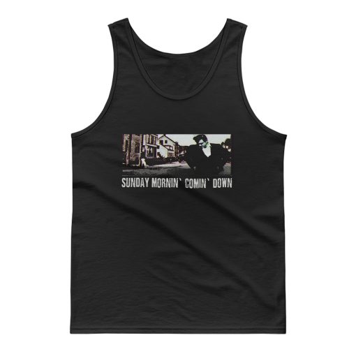 Johnny Cash Sunday Mornin Comin Down Tank Top