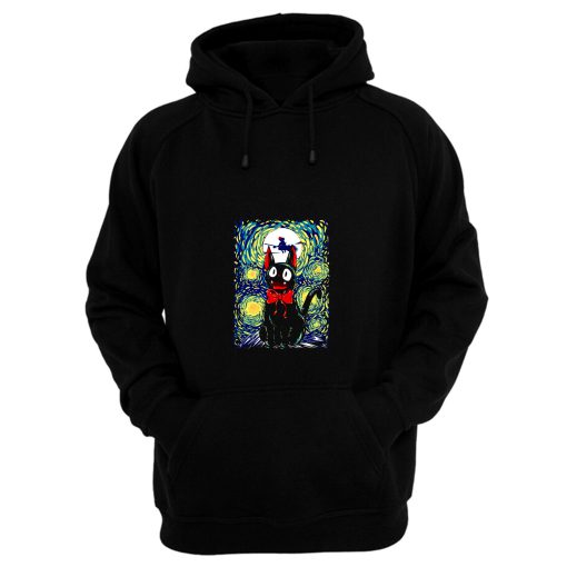 Kikis Delivery Service Starry Night Art Hoodie