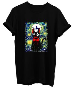 Kikis Delivery Service Starry Night Art T Shirt