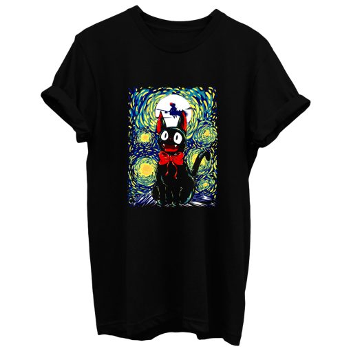 Kikis Delivery Service Starry Night Art T Shirt