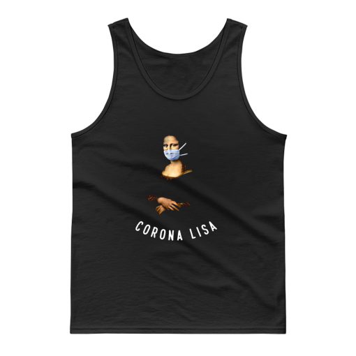 Mona Lisa Funny Stylish Cute Mask Tank Top