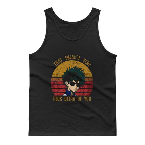 My Hero Izuku Midoriya That Wasnt Very Plus Ultra Vintage Tank Top