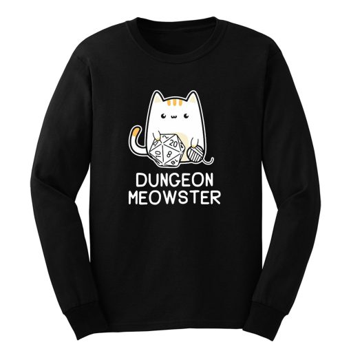 New Cat Dungeon Meowster Dungeons And Dragons Cat Long Sleeve