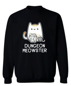 New Cat Dungeon Meowster Dungeons And Dragons Cat Sweatshirt