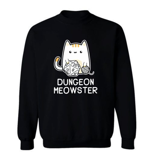 New Cat Dungeon Meowster Dungeons And Dragons Cat Sweatshirt