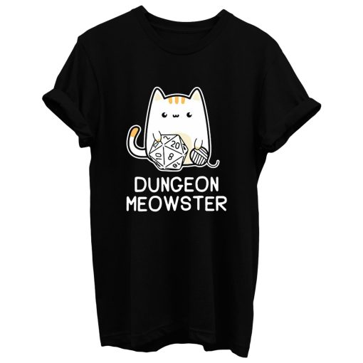 New Cat Dungeon Meowster Dungeons And Dragons Cat T Shirt