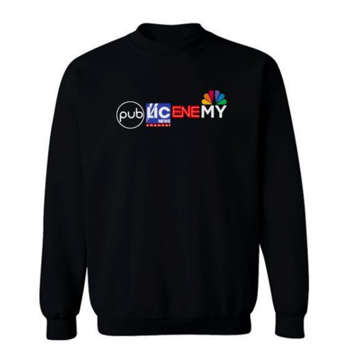 News Media Fake News Public Enemy Abc Sweatshirt