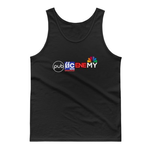 News Media Fake News Public Enemy Abc Tank Top