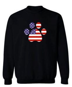 Patriotic Dog Paw Sweatshirt