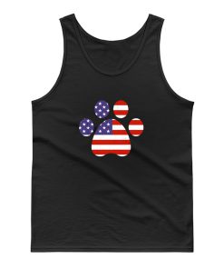 Patriotic Dog Paw Tank Top