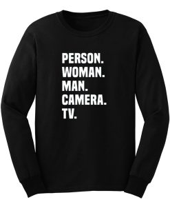 Person Woman Man Camera Tv Long Sleeve