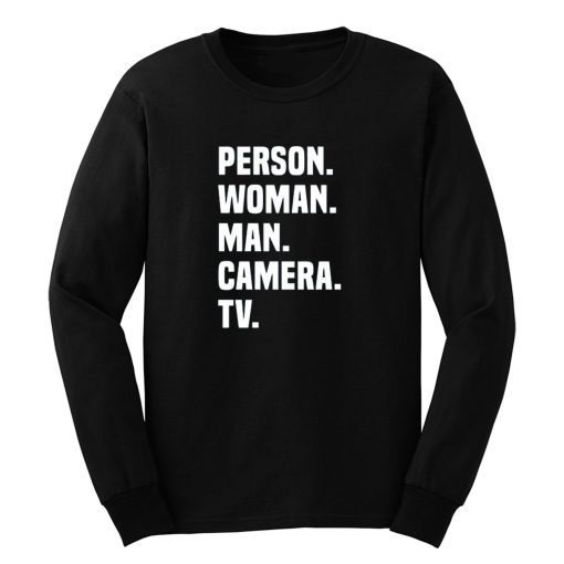 Person Woman Man Camera Tv Long Sleeve