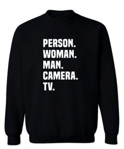 Person Woman Man Camera Tv Sweatshirt