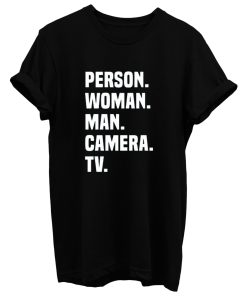 Person Woman Man Camera Tv T Shirt