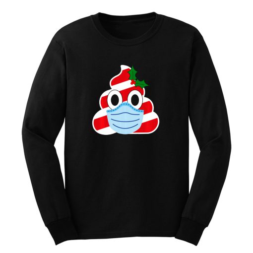 Poop Candy Emoji Face Christmas Long Sleeve