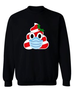 Poop Candy Emoji Face Christmas Sweatshirt