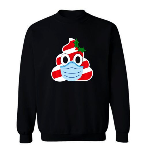 Poop Candy Emoji Face Christmas Sweatshirt