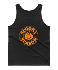 Pumpkin Spooky Season Spider Net Retro Tank Top