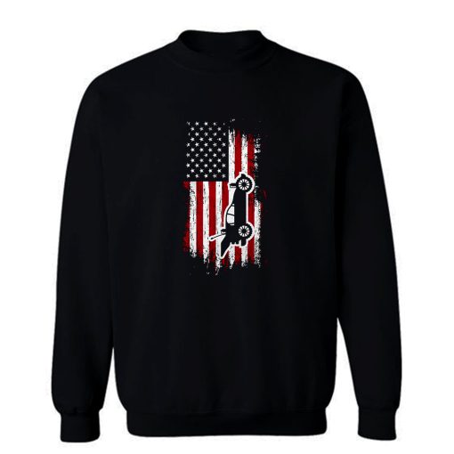 RC Cars American Flag Sweatshirt