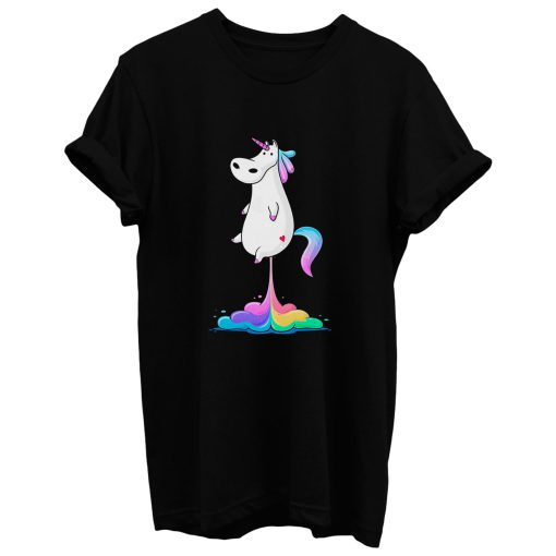 Rainbow Unicorn Fart T Shirt