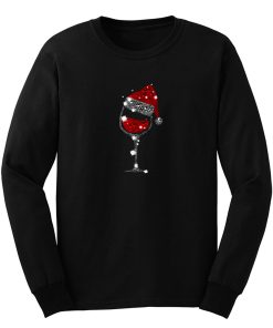 Red Wine Glass Christmas Long Sleeve