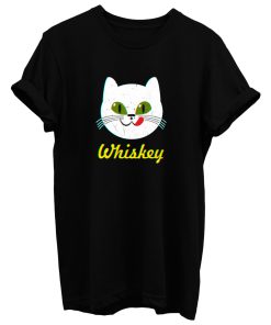 Retro Vintage Whiskey Kitty Cat T Shirt