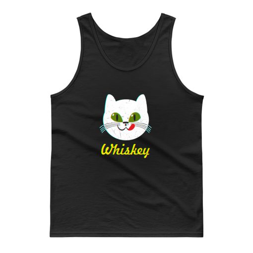 Retro Vintage Whiskey Kitty Cat Tank Top