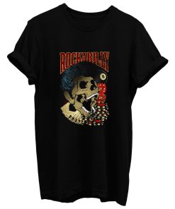 Rockabilly Skull T Shirt