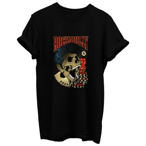 Rockabilly Skull T Shirt